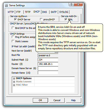 PXE Server for Windows - Serva